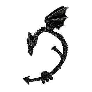 Foto 1 | Foto 1 | Pendientes Huoguo Dragon En La Oreja Izquierda Chapados En Aleación Sin Agujeros Para Mujer - Venta Internacional.
