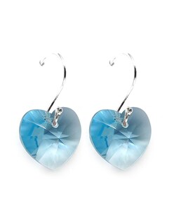 Foto 1 | Foto 1 | Aretes Joyería Zvezda Heart Aquamarine Azules