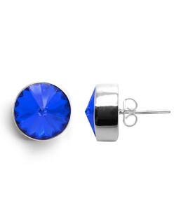Foto 2 | Foto 2 | Aretes de Plata Zvezda color Azul para Mujer