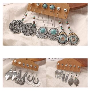 Foto 3 | Foto 3 | 36 Pares de Arete Bohemios Pendientes Largos