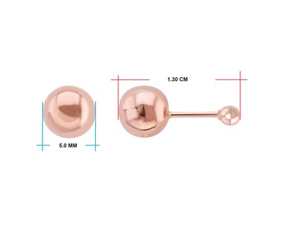 Foto 4 | Foto 4 | Broquel Horoz de Oro Rosa 10k Bola