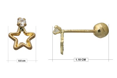 Foto 4 | Foto 4 | Broquel Horoz de Oro 14k Estrella