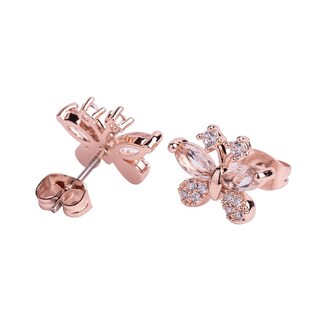 Foto 2 | Foto 2 | Aretes para Mujer de Mariposa Luckyly, Modelo Gina Oro Rosa