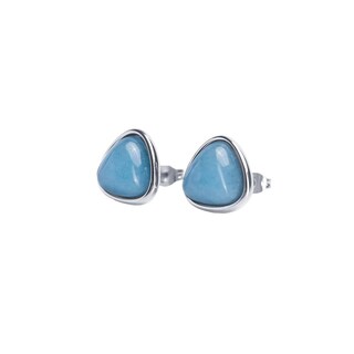 Foto 2 | Foto 2 | Aretes Mujer con Piedra Natural Luckyly, Modelo Aline Azul