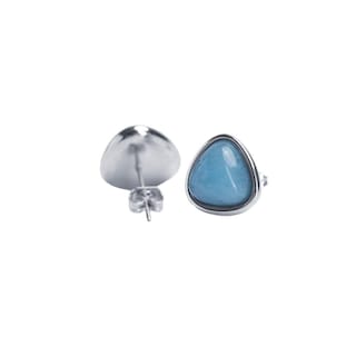 Foto 3 | Foto 3 | Aretes Mujer con Piedra Natural Luckyly, Modelo Aline Azul