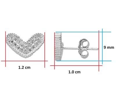 Foto 4 | Foto 4 | Broquel Corazón Circonias Horoz Cp913 de Plata .925
