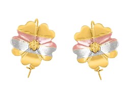 Arete Flor De Pensamiento Florentino Horoz 10k C673