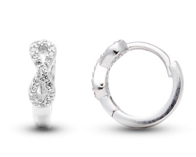 Foto 2 | Foto 2 | Arete Huggie Infinito Horoz Plata .925 Cp274