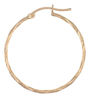 Foto 3 | Foto 3 | Arete Arracada De Oro De 14k Diamantada Estilo Torsal 25mm