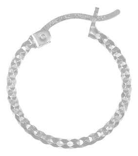 Foto 2 | Foto 2 | Arete De Plata 925 Para Mujer Con Diamantado Panal De 12mm