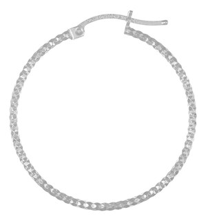 Foto 2 | Foto 2 | Arete De Plata 925 Para Mujer Con Diamantado Panal De 25mm