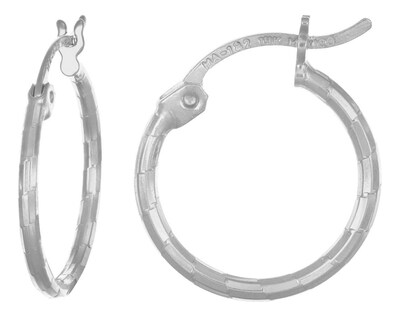 Foto 1 | Foto 1 | Arete de Plata 925 para Mujer con Diamantado Domino de 12 mm