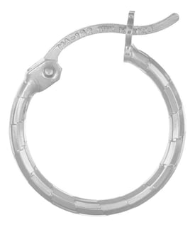 Foto 2 | Foto 2 | Arete de Plata 925 para Mujer con Diamantado Domino de 12 mm