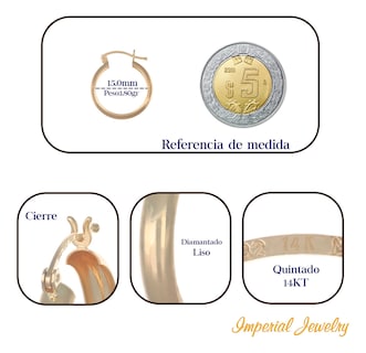Foto 7 | Foto 7 | Arracadas Bangle Oro 14k