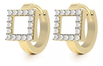 Foto 1 | Foto 1 | Huggies Cuadro 10k Oro con Zirconias ABBA JOYAS
