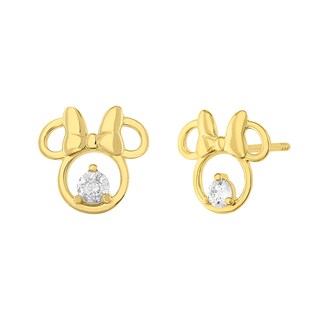 Foto 1 | Foto 1 | Broquel Disney Oro 10k Minnie Contorno con Cz