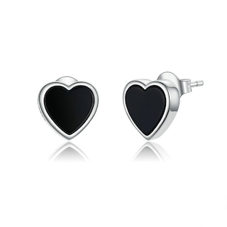 Foto 1 | Foto 1 | Aretes Chulada, Corazones De Plata .925 Con Chapa De Platino
