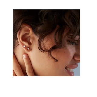 Foto 3 | Foto 3 | Piercing Arete Para Oreja Cartílago Mujer Acero Inoxidable 12 Pares, Belug Plata