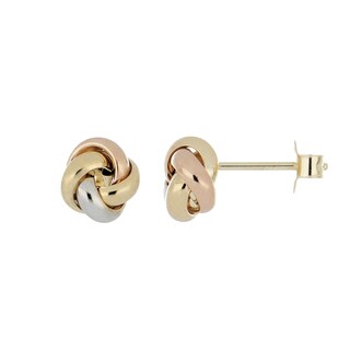 Foto 1 | Foto 1 | Aretes Zekie 7031 Oro 14k Tres Colores Nudo
