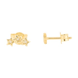 Foto 1 | Foto 1 | Aretes Zekie 7057 Oro 14k Amarillo Con Zirconia