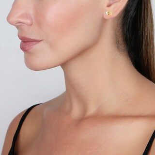 Foto 3 | Foto 3 | Aretes Zekie 7093 Oro 14k Amarillo Blanco Y Rosa