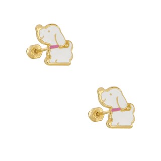 Foto 1 | Foto 1 | Aretes Zekie 7284 Oro 14k Amarillo Perrito