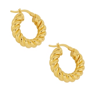 Foto 1 | Foto 1 | Arracadas de Oro 14k 7211 Amarillo Espiral Diamantada