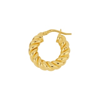 Foto 3 | Foto 3 | Arracadas de Oro 14k 7211 Amarillo Espiral Diamantada