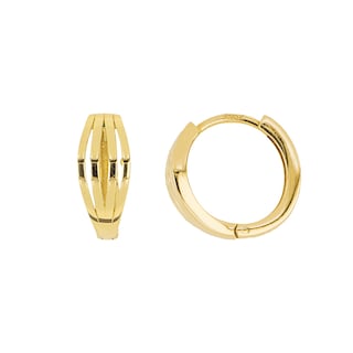 Foto 1 | Foto 1 | Arracadas de Oro 14k Zekie 7212 Amarillo 4 Líneas