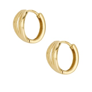 Foto 2 | Foto 2 | Arracadas de Oro 14k Zekie 7212 Amarillo 4 Líneas