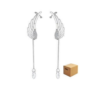 Foto 1 | Foto 1 | Aretes Alas De Angel Y Perla Cruzado Trepador Lab.g Plata