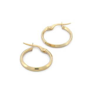 Foto 1 | Foto 1 | Arracadas Chicas Con Broche 1.6 Cm Oro Sólido 14k