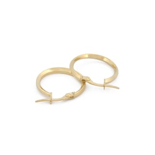 Foto 2 | Foto 2 | Arracadas Chicas Con Broche 1.6 Cm Oro Sólido 14k