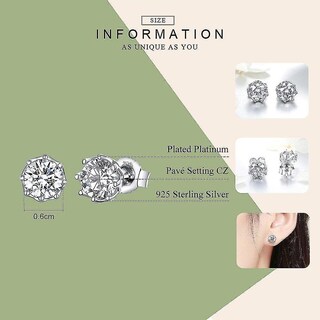 Foto 2 | Foto 2 | Pendientes Huoguo De Plata De Ley 925 Con Forma De Luz Brillante - Venta Internacional.