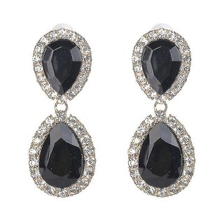 Foto 1 | Foto 1 | Pendientes Huoguo De Plata De Ley 925 Con Circonitas De Estilo Vintage - Venta Internacional.