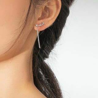 Foto 2 | Foto 2 | Pendientes Huoguo Cadena Larga Y Borla Chapados En Plata - Venta Internacional.