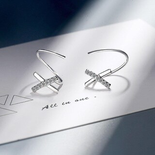 Foto 3 | Foto 3 | Pendientes Huoguo Simples Con Forma De Aro Transparente En Forma De Cobre Para Mujer 2 Unidades - Venta Internacional.