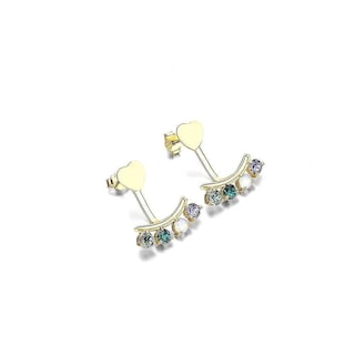 Foto 2 | Foto 2 | Pendientes De Plata De Ley 925 Geométricos Irregulares Para Mujer - Venta Internacional.
