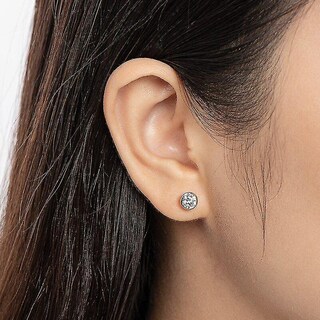 Foto 4 | Foto 4 | Pendientes Huoguo De Plata 925 Con Moissanita Y Diamante De 0 5 Quilates - Venta Internacional.