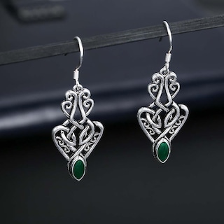 Foto 2 | Foto 2 | Pendientes Huoguo Gancho Vintage De Topacio Con Forma De Piedra Lunar Recortada - Venta Internacional.