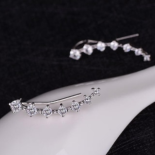 Foto 3 | Foto 3 | Pendientes Huoguo De Cobre Brillante Con Cuentas Redondas Para Mujer (2 Unidades) - Venta Internacional.