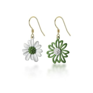 Foto 1 | Foto 1 | Pendientes Huoguo Trendy Fresh Green White Daisy Para Mujer - Venta Internacional.