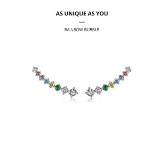 Foto 1 | Foto 1 | Pendientes Huoguo Rainbow Bubble Stud De Plata De Ley 925 - Venta Internacional.