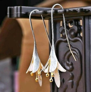 Foto 5 | Foto 5 | Pendientes Colgantes Con Gancho De Plata De Ley 925 Para Mujer - Venta Internacional.