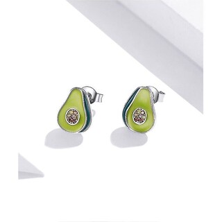 Foto 1 | Foto 1 | Pendientes Bamoer De Plata De Ley 925 Con Forma De Aguacate - Venta Internacional.