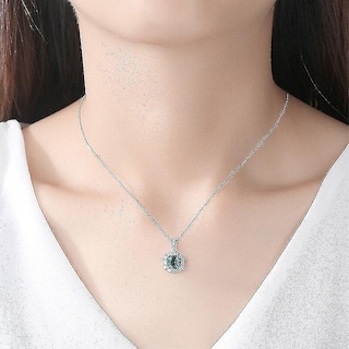 Foto 1 | Foto 1 | Colgantes Huoguo Colgantes De Plata 925 Con Circonita Verde - Venta Internacional.