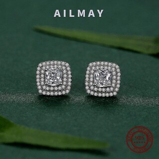 Foto 5 | Foto 5 | Pendientes Huoguo De Plata De Ley 925 Clásica Con Circonita Cúbica Para Mujer - Venta Internacional.