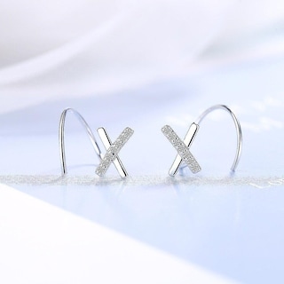 Foto 2 | Foto 2 | Pendientes Huoguo Simples Con Forma De Aro Transparente En Forma De Cobre Para Mujer 2 Unidades - Venta Internacional.