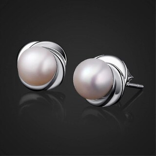 Foto 2 | Foto 2 | Pendientes Huoguo De Plata De Ley 925 Con Perlas De Agua Dulce - Venta Internacional.