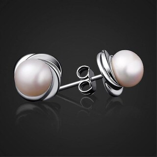 Foto 3 | Foto 3 | Pendientes Huoguo De Plata De Ley 925 Con Perlas De Agua Dulce - Venta Internacional.